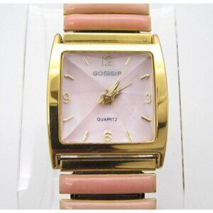 Women Gossip Quartz WR Analog 26mm Dial Causal Pink Watch (F509)